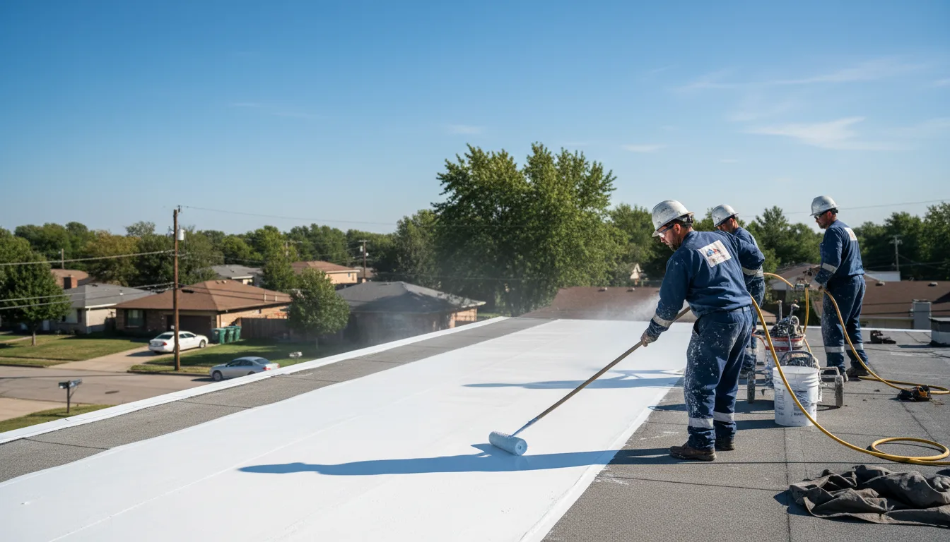 Commercial roof coating in Golconda, IL near me